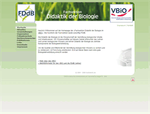 Tablet Screenshot of biodidaktik.de